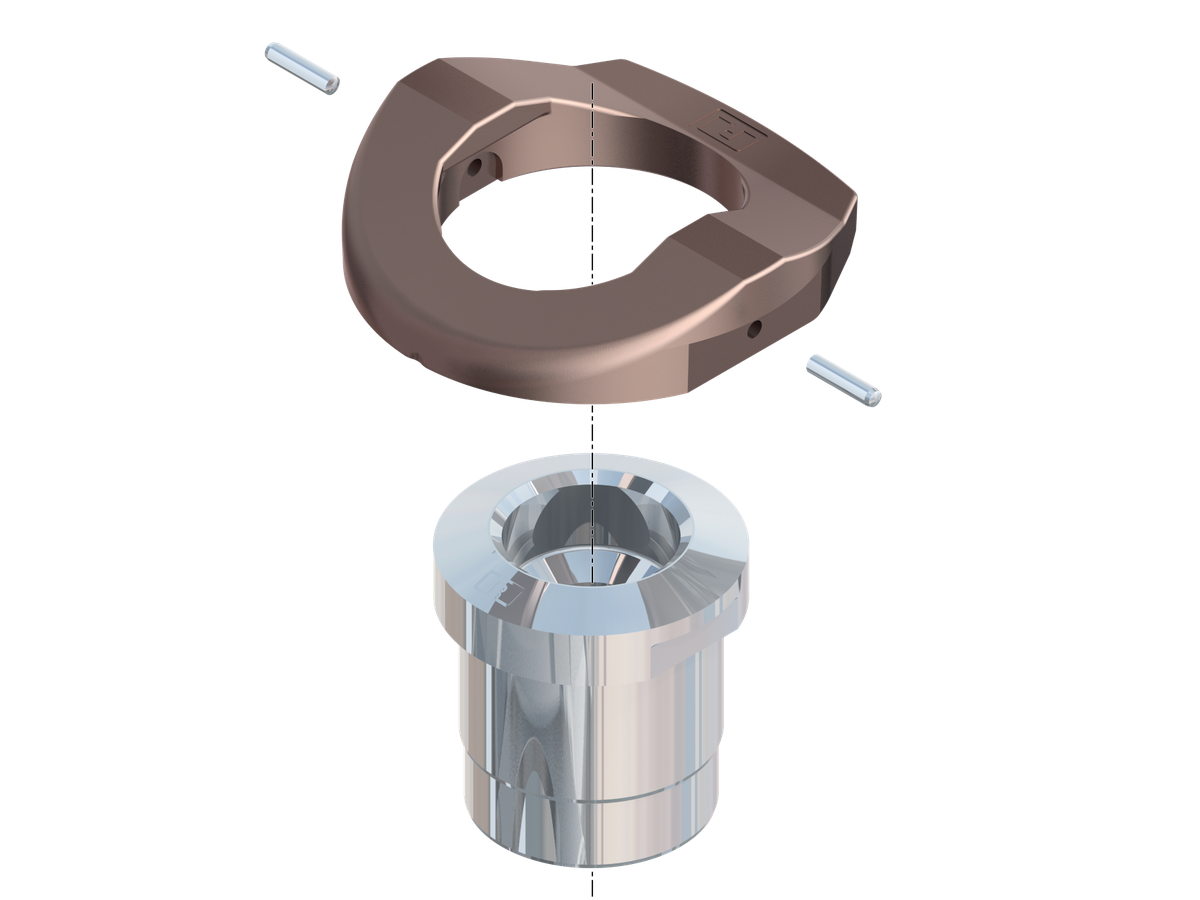 douille inf., en ace - (500, 530, 560)