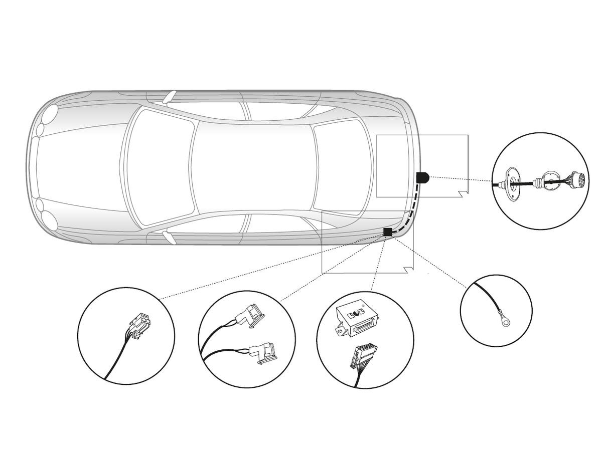 Elektrosatz 13 Pol - Mercedes Benz Klasse C