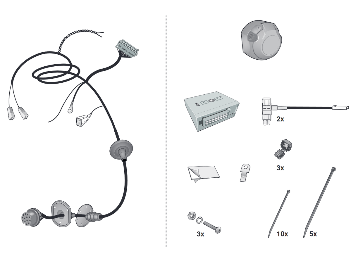Elektrosatz 13 Pol - Hyundai Bayon (BC3), 06.21-