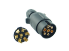 Anhängerstecker 7-polig - Flachsteckanschluss 6.3mm
