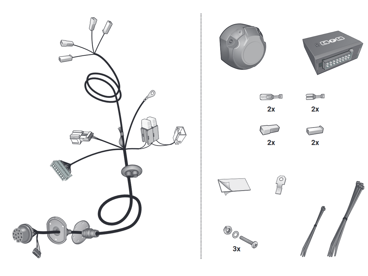 jeu électrique 13 pol - Volvo EX30, 12.23-