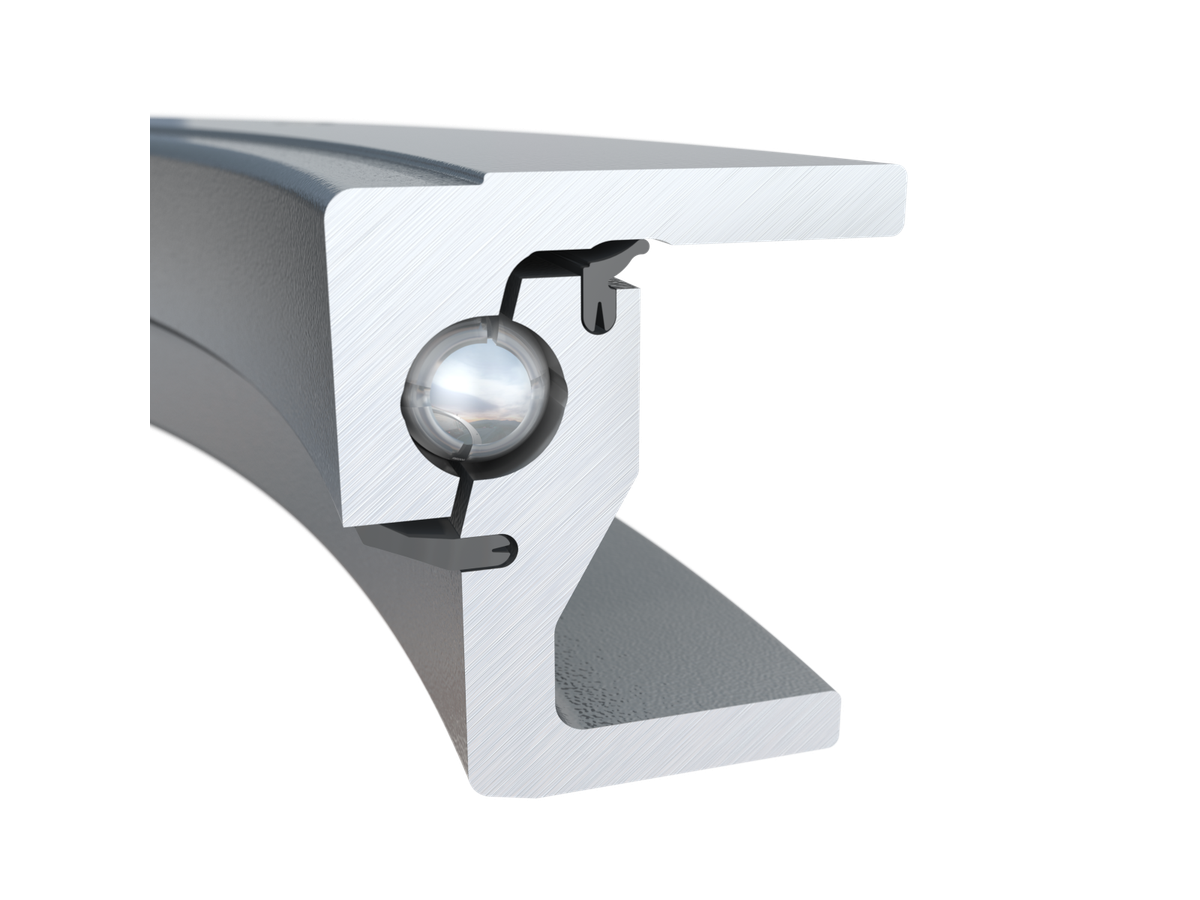 Rond d'avant-train à billes,avec perçage - entretien réduit