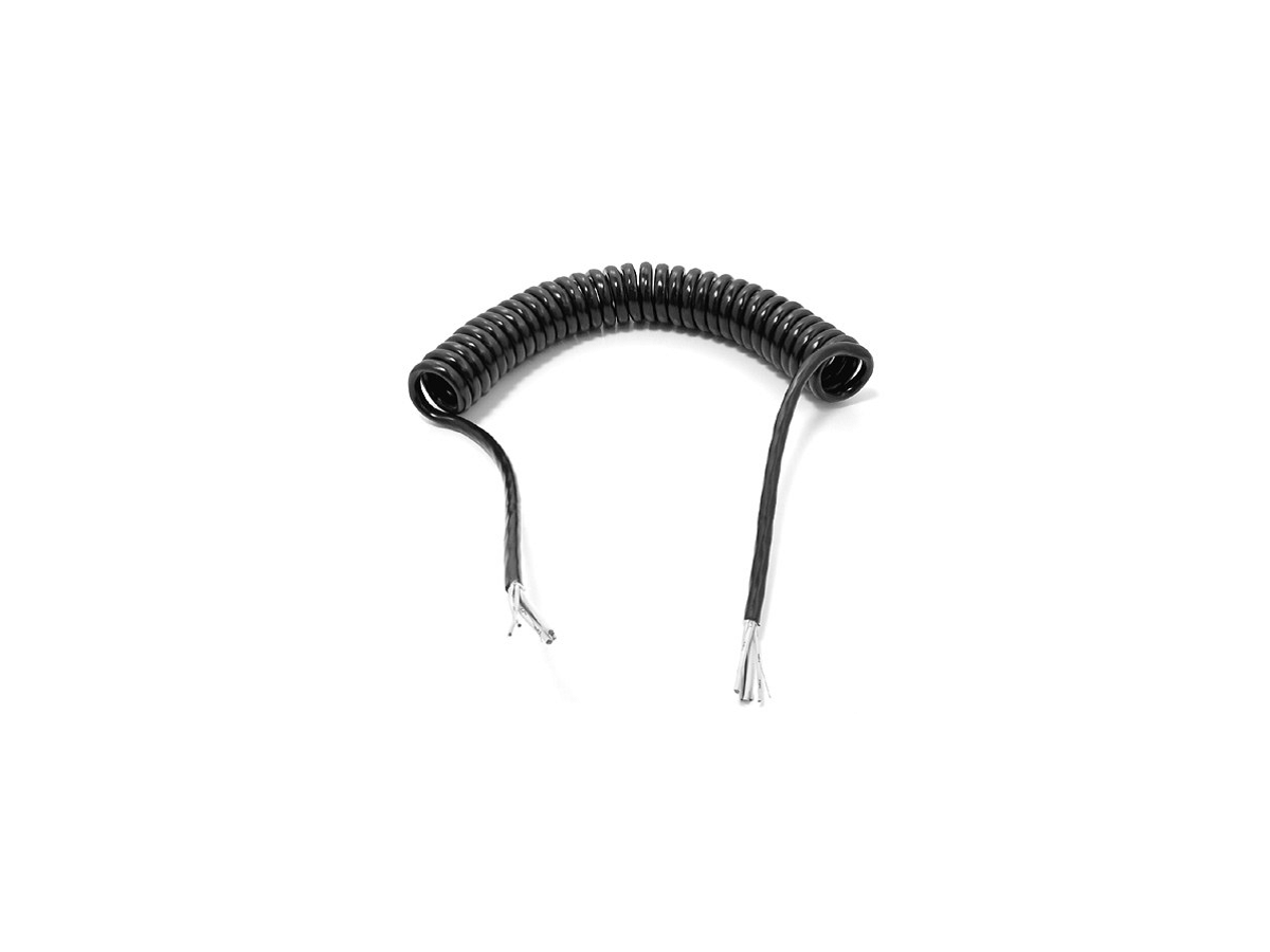 Spiralleitung 15-adrig 24 Volt - Gestreckte Länge 4,5 m