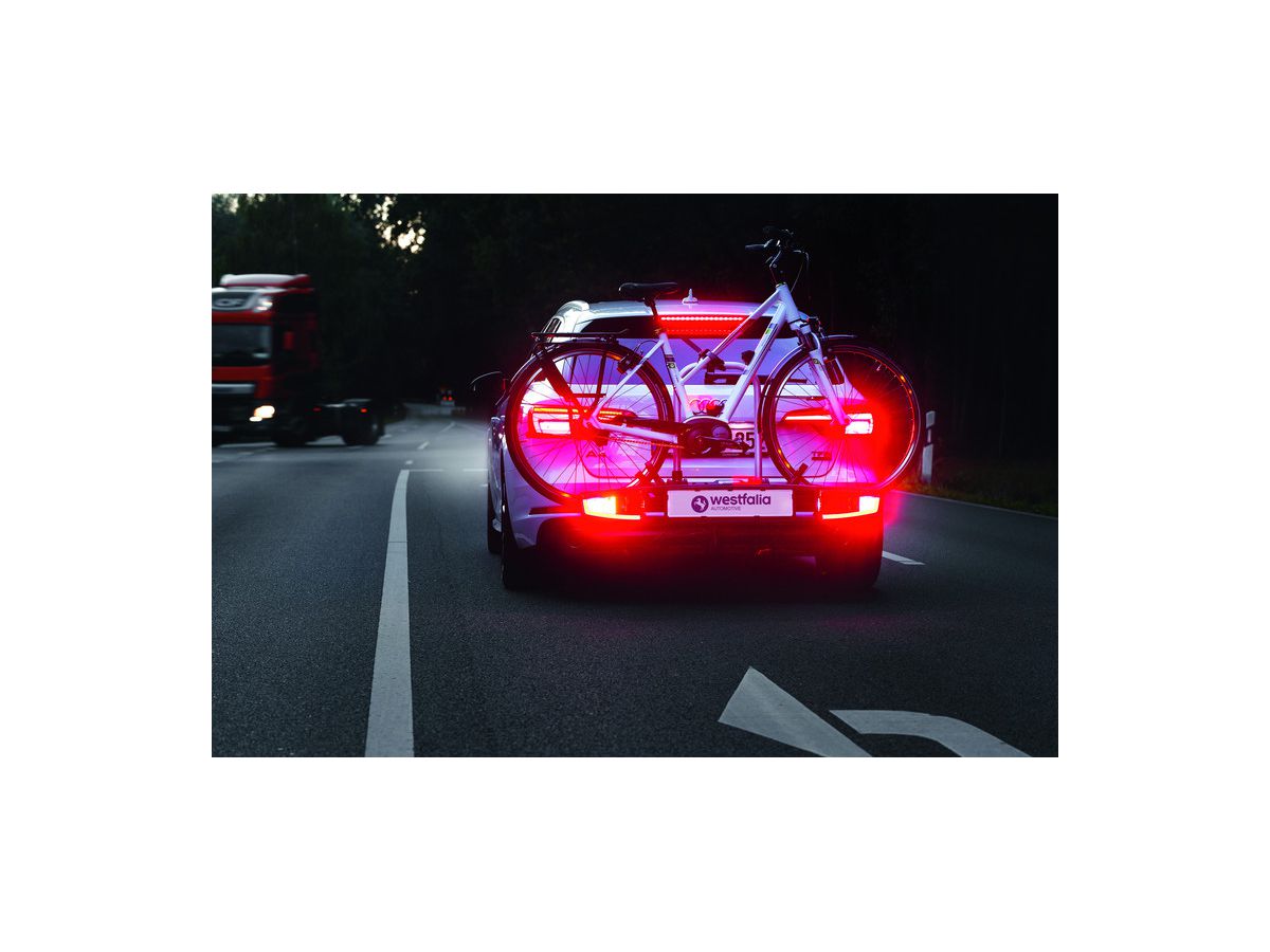Heckfahrradträger Bikelander mit - Hybrid-LED-Leuchten für 2 Fahrräder