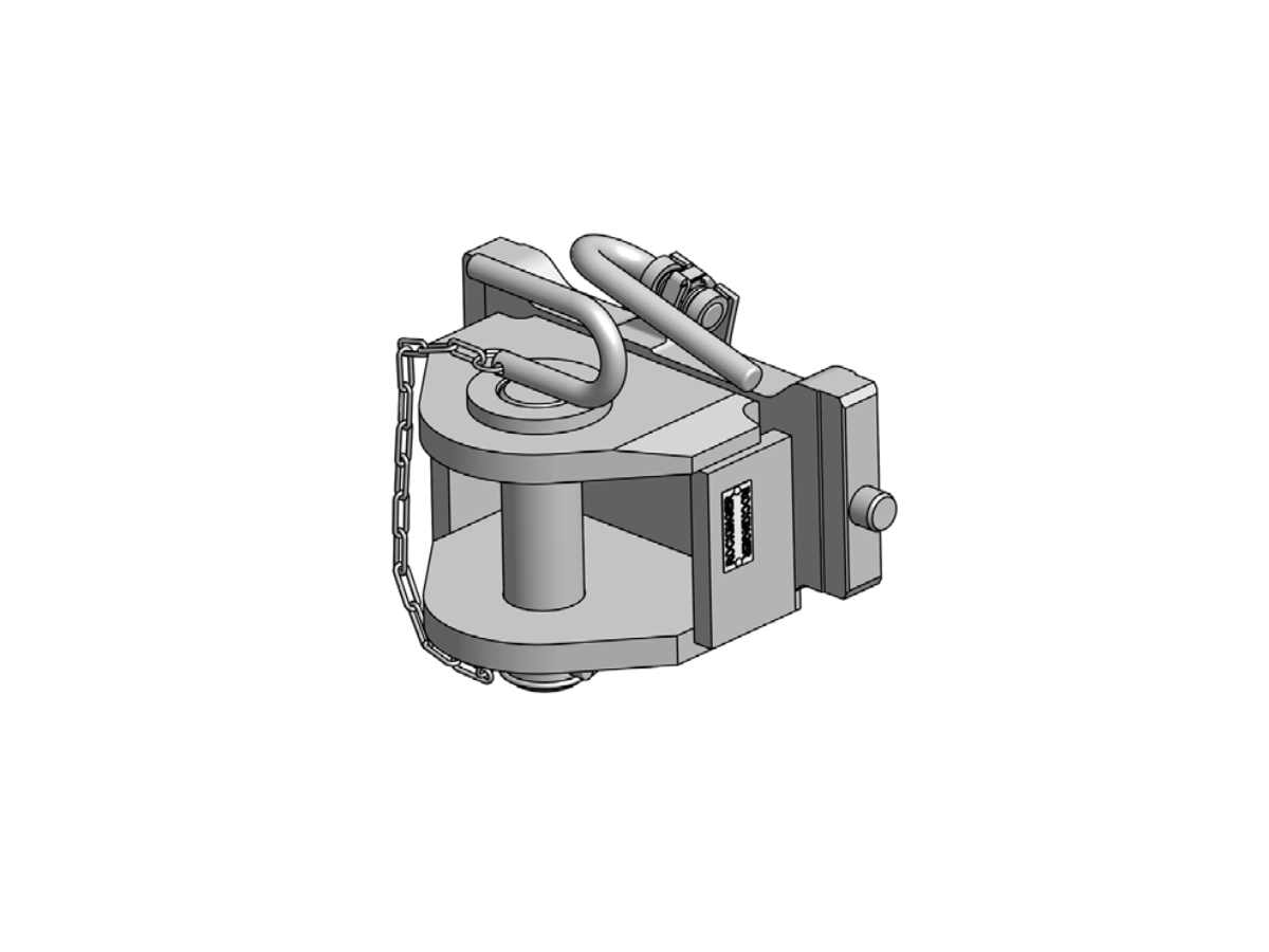 Anhängekupplung nach CUNA D3 - Spurweite 330/25/32