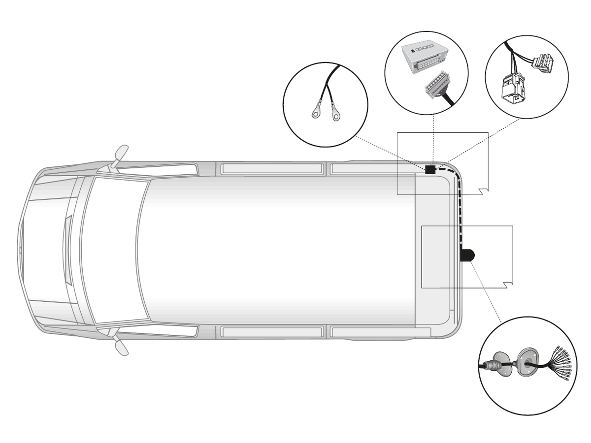 Elektrosatz 13 Pol - für diverse MERCEDES-BENZ Modelle