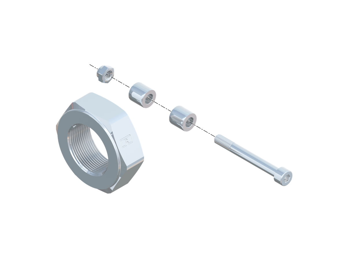 Kronenmutter mit Splint 400 A36