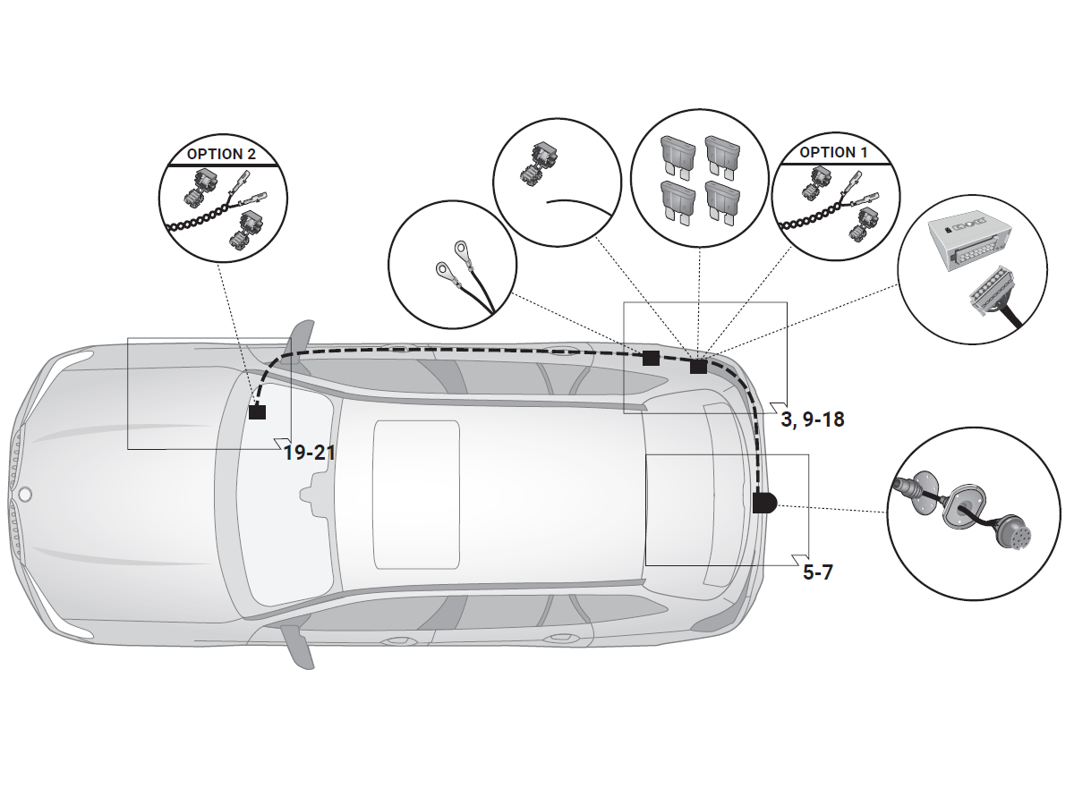 Elektrosatz 13 Pol - BMW i5 (G60), 10.23-
