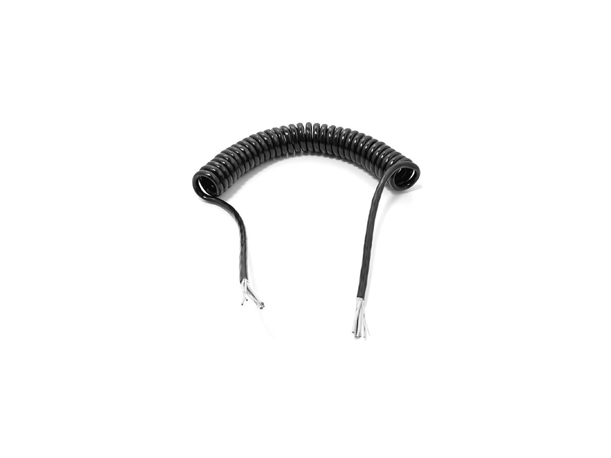 Câble en spiral 7 broches 12 / 24 Volt - longueur de câble étiré 5,5 m