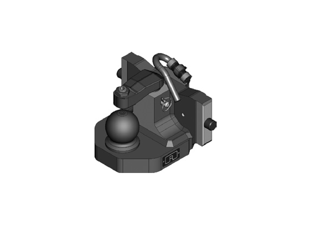 Kugelkupplung auf Kupplungsträger - Spurweite 320/30/20 D-Wert 89,3kN S 3,0t