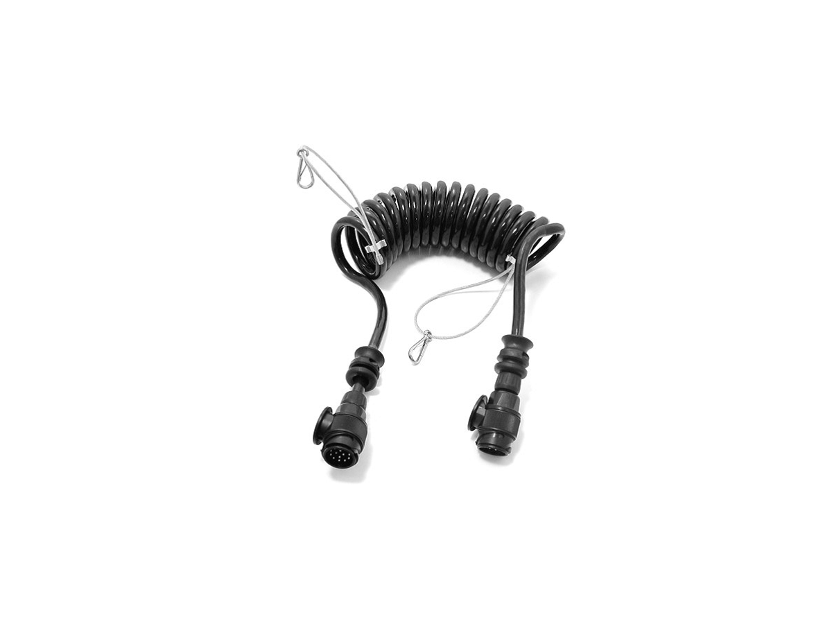 Spiralleitung 13-polig 12 Volt - Gestreckte Länge 4,5 m