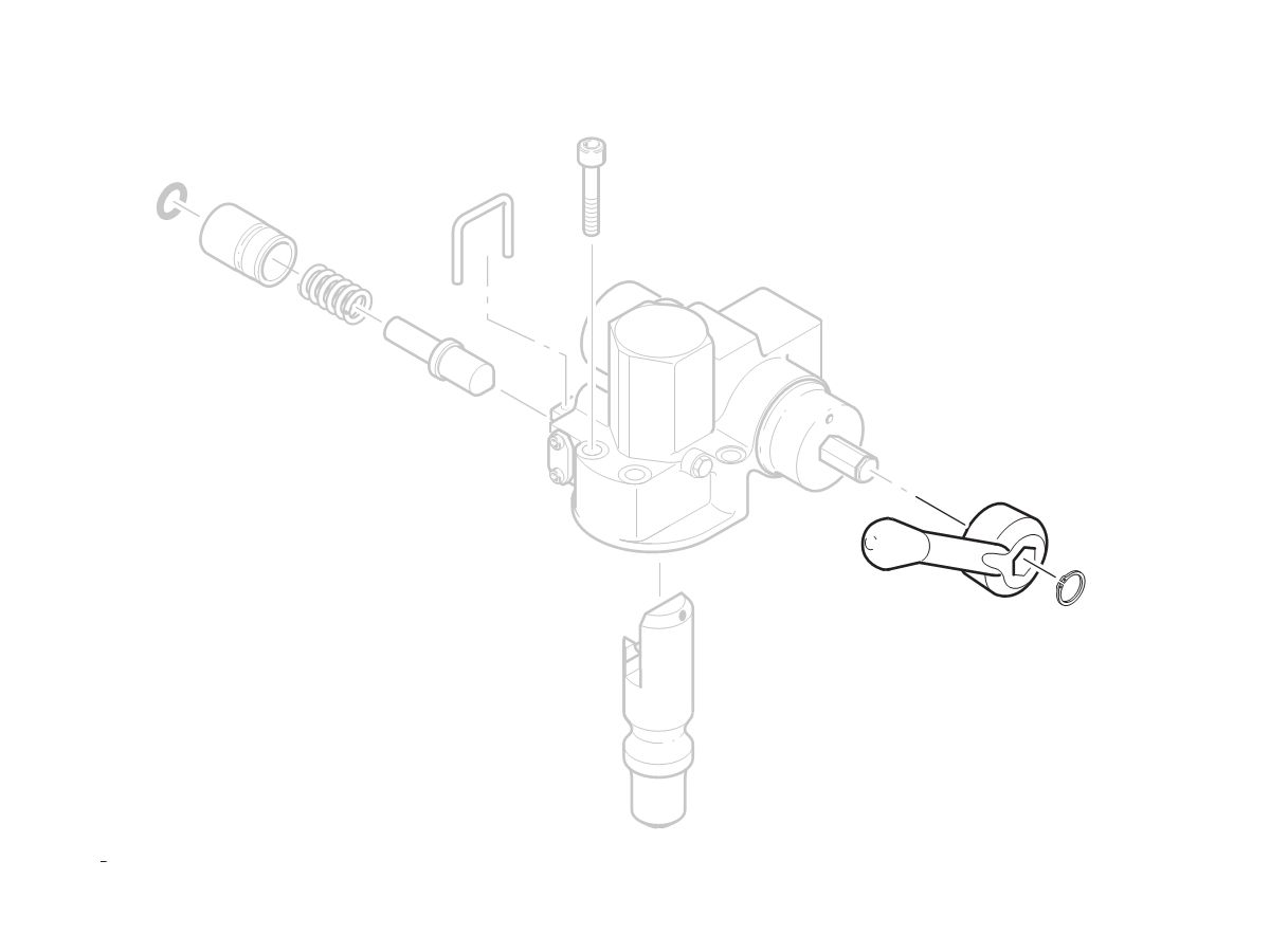 LEVIER à MAIN POUR ROCKINGER - 430Axxx0/1, 433Axxxx, 480, 483, 580