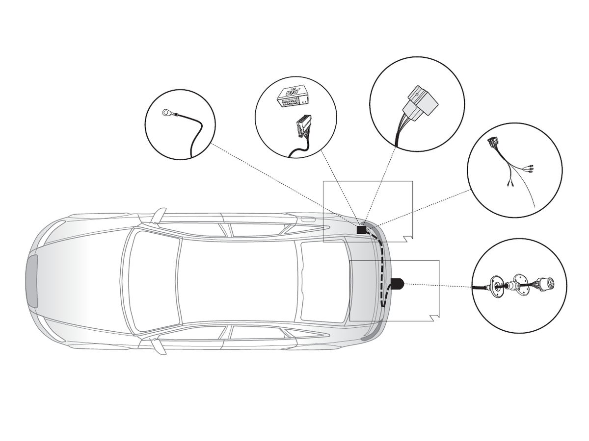 Elektrosatz 13 Pol - für diverse AUDI Modelle