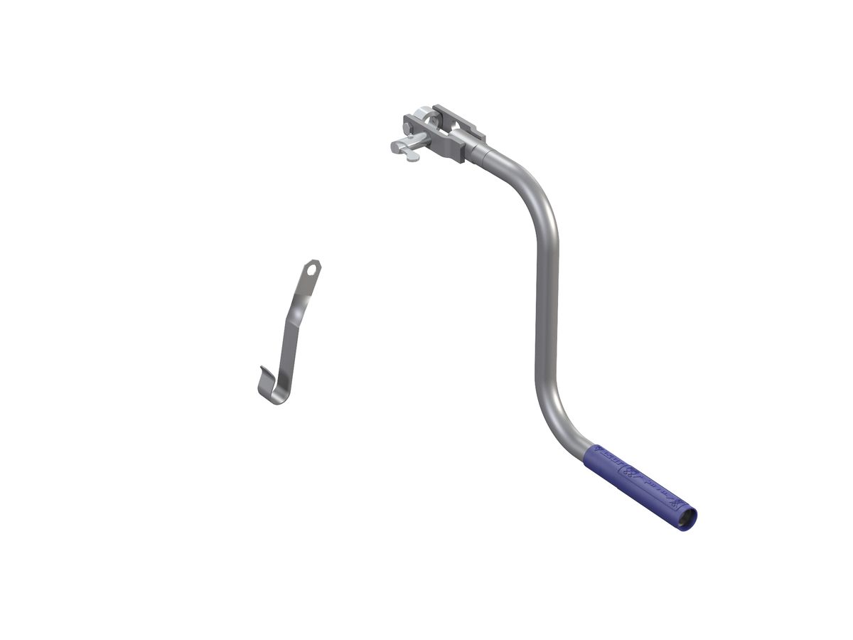 Handkurbel 285mm - Lastgang 534mm, Schnellgang 553mm