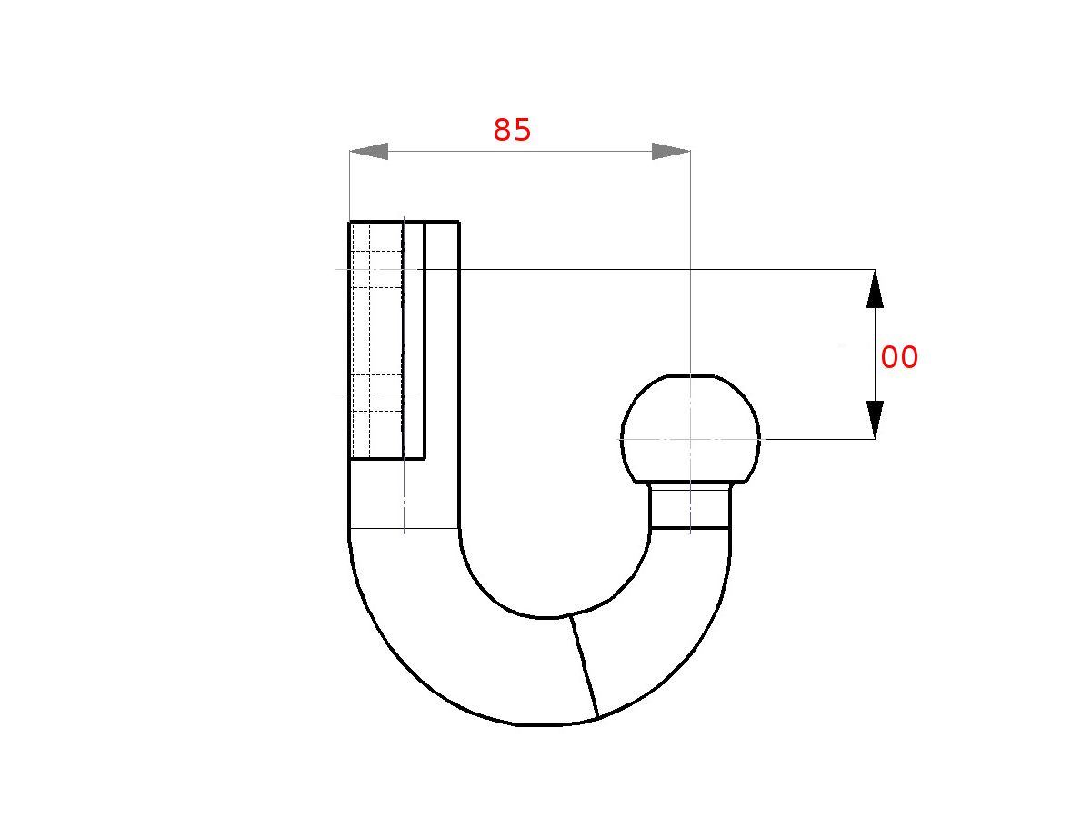 boule fixe (83x56), hauteur 00m - valeur-D 31kN, charge d'appui 375kg
