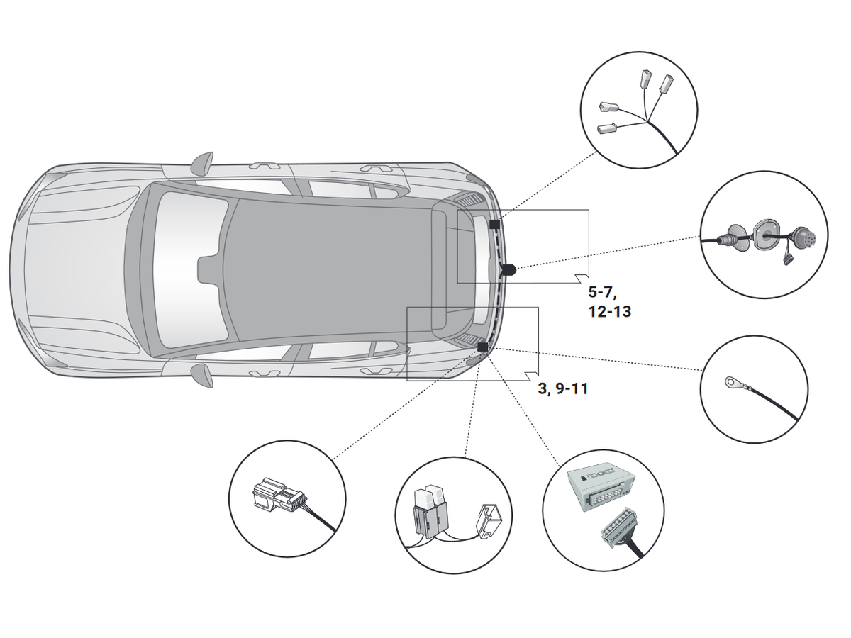 jeu électrique 13 pol - Volvo EX30, 12.23-