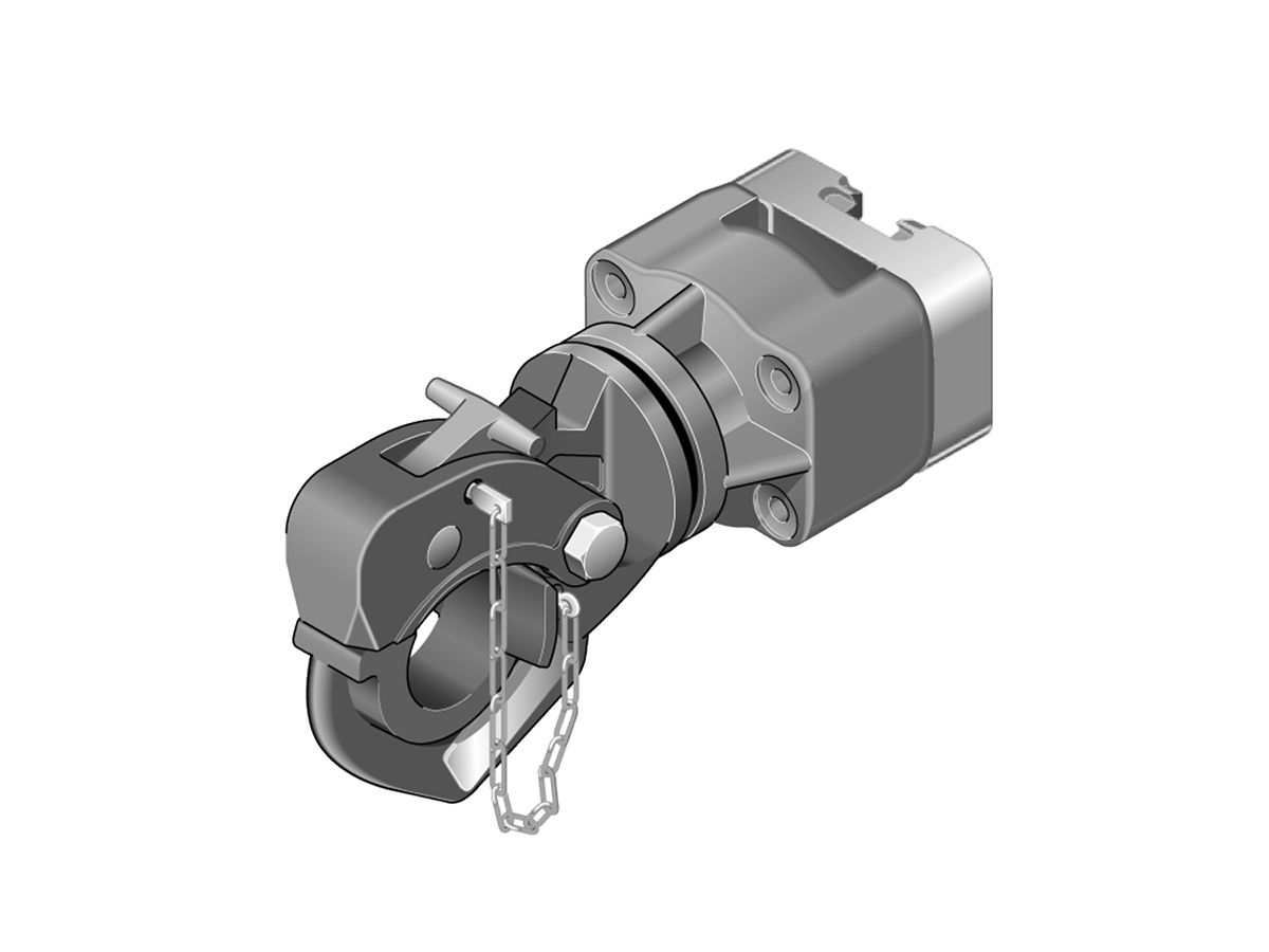 Hakenkupplung RO*232 - mit Variobloc-Wechselplatte U (83x56)