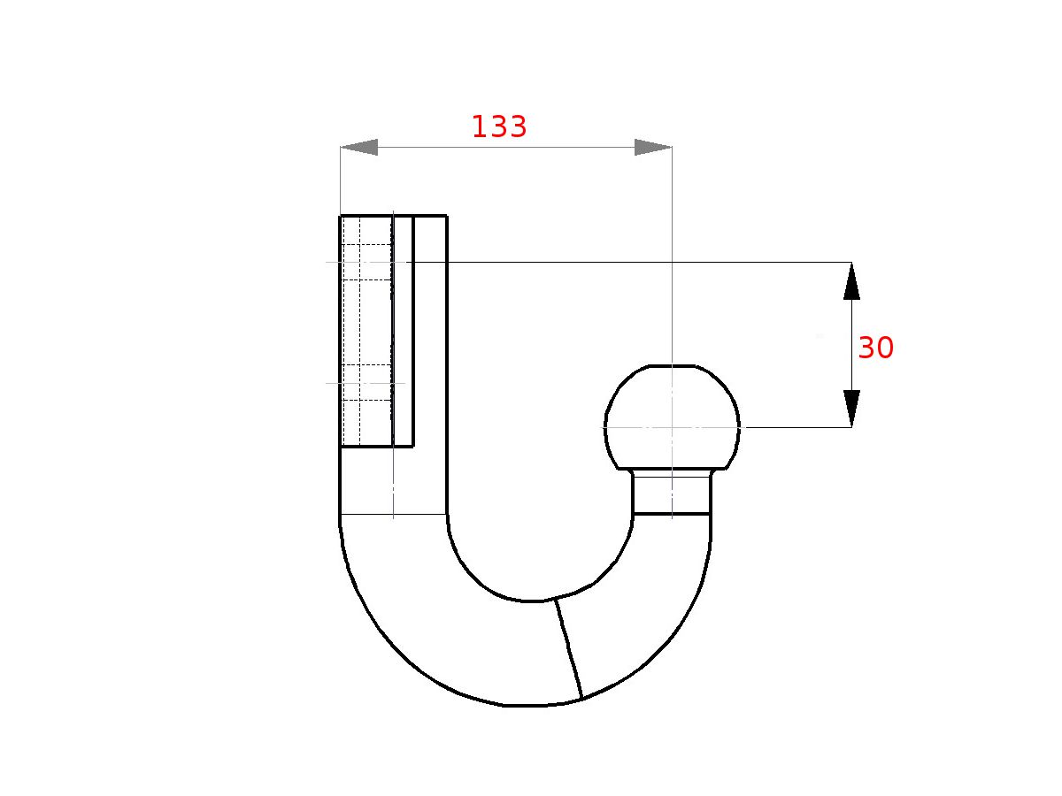 boule fixe type 3007D, 83x56, H: 30mm - valeur-D: 19,0kN, charge d'appui: 200kg