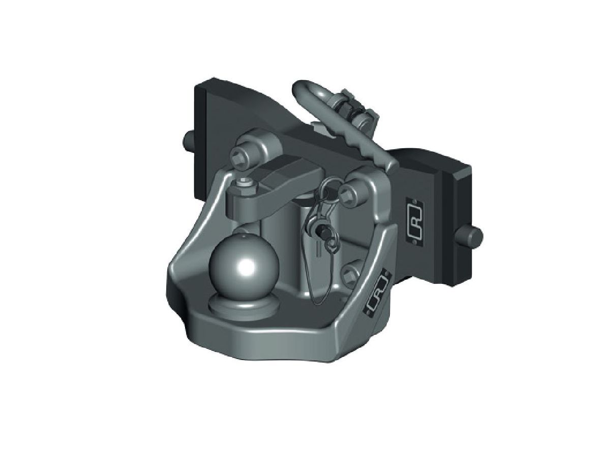 Attelage à boule sur support d'attelage - Valeur D 100kN, charge d'appui 4t
