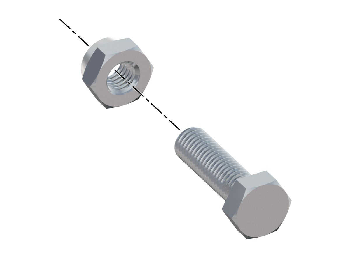 Sechskantschraube kpl.
