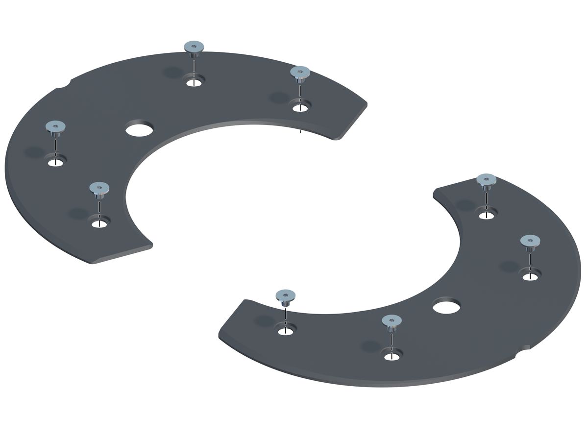 Satz Gleitbeläge mit Schrauben (Scania)