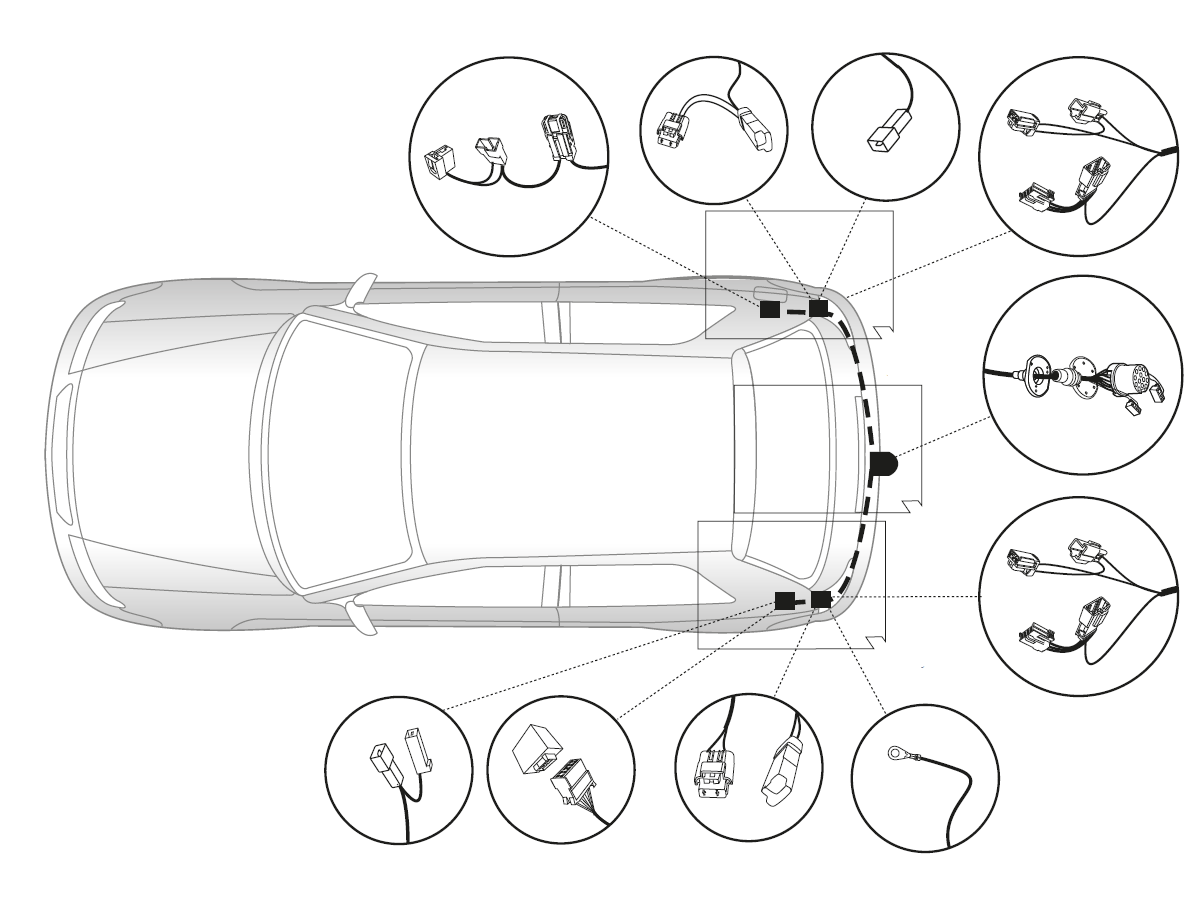 Elektrosatz 13 Pol - Ford Kuga, 06.08-01.13