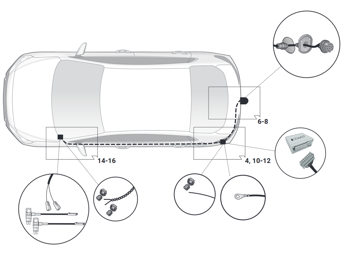 Elektrosatz 13 Pol - Hyundai Bayon (BC3), 06.21-
