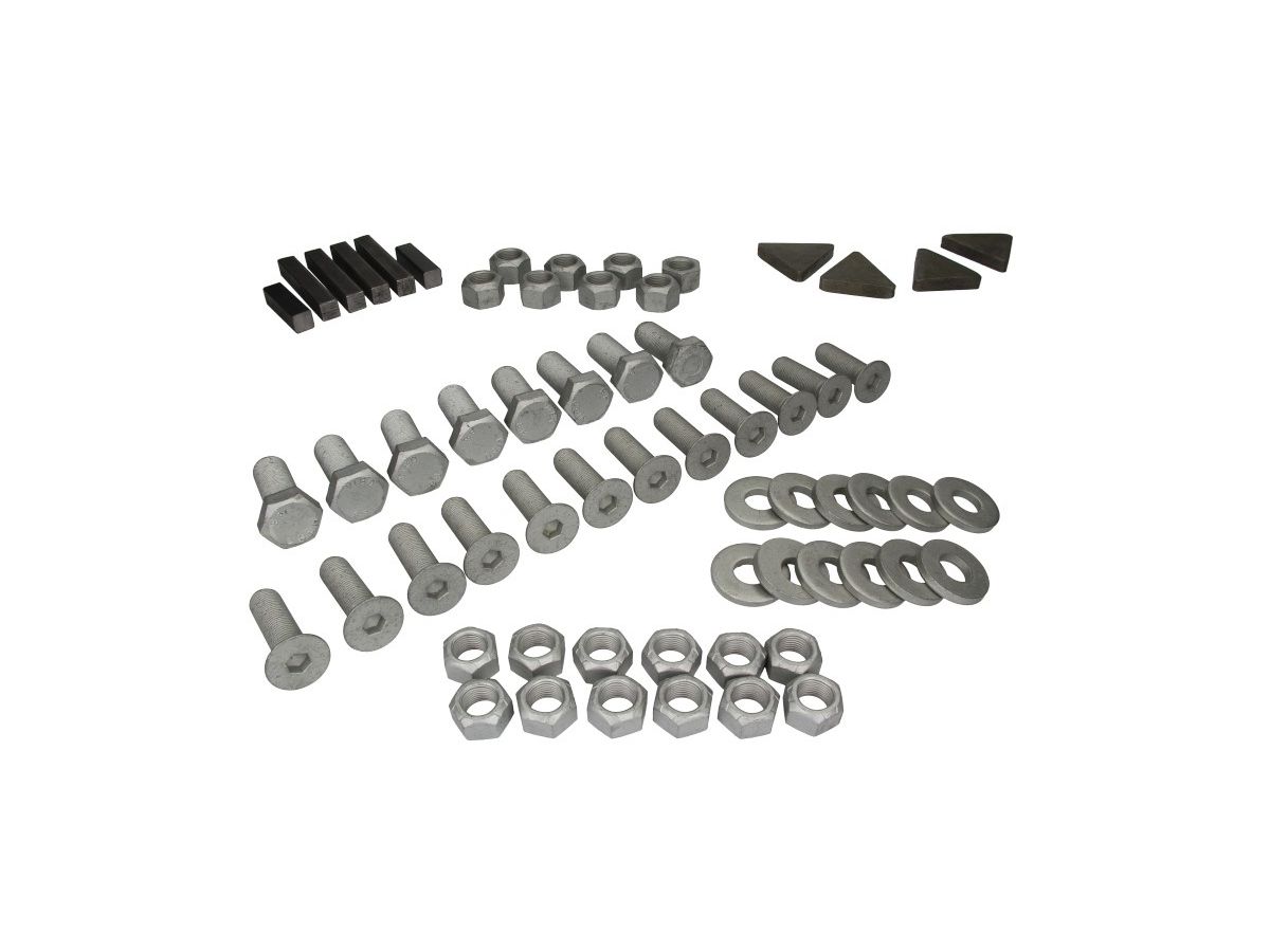 Jeu de vis de fixation - plaque de montage 12mm avec JSK 42