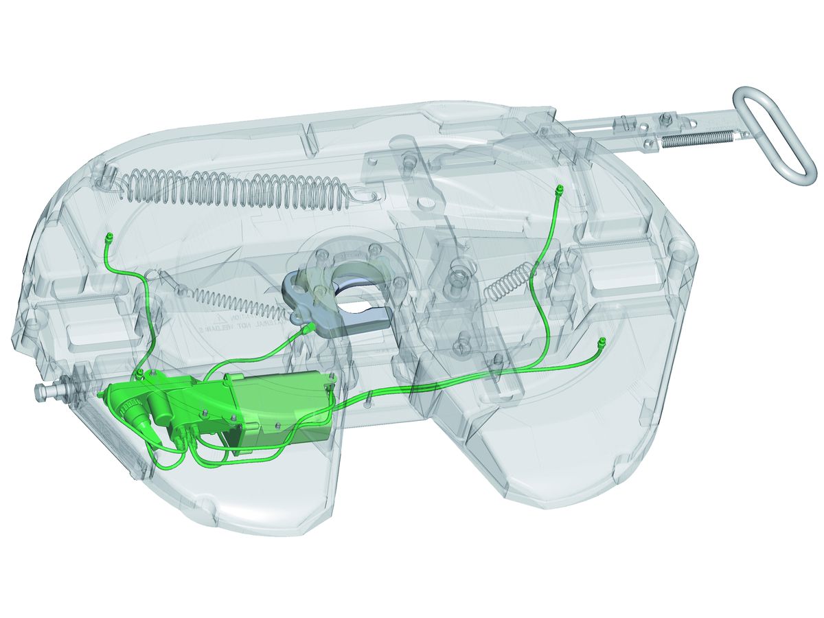 Sattelkupplung JSK 38,BH 190mm - Schwerlast, 3,5" inkl. LubeTronic 5Point