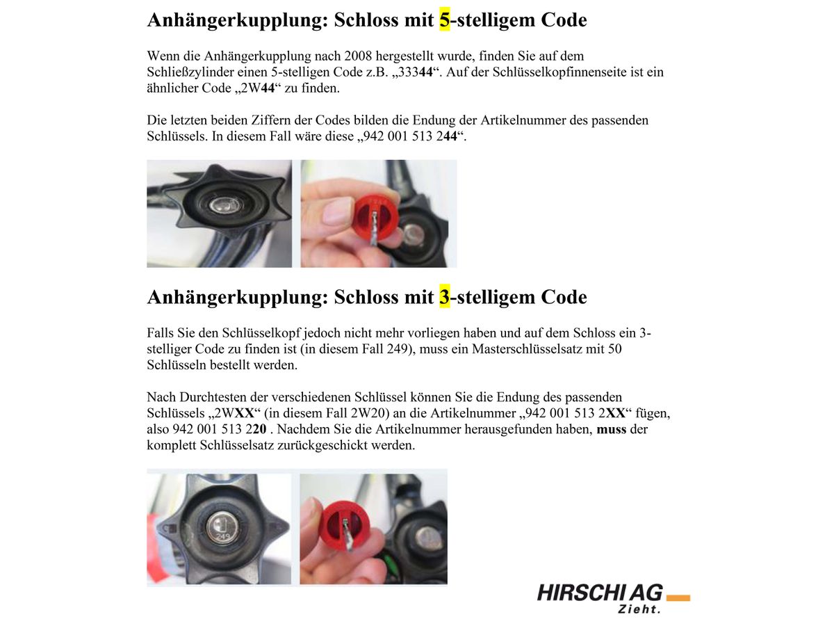 Ersatzschlüssel Nr. 04 Westfalia - (VPE 2 Stück)