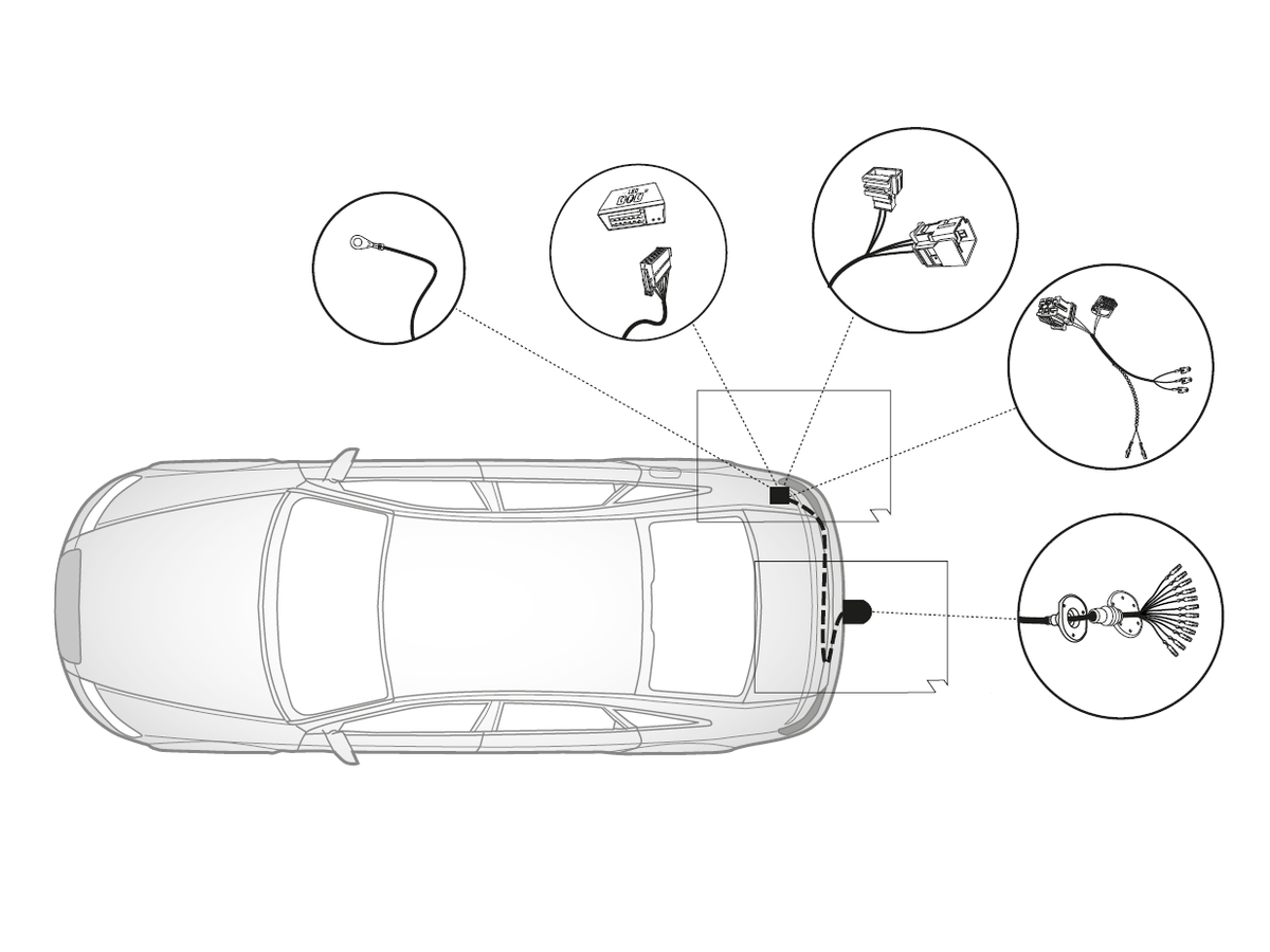 Elektrosatz 13 Pol - für diverse AUDI Modelle