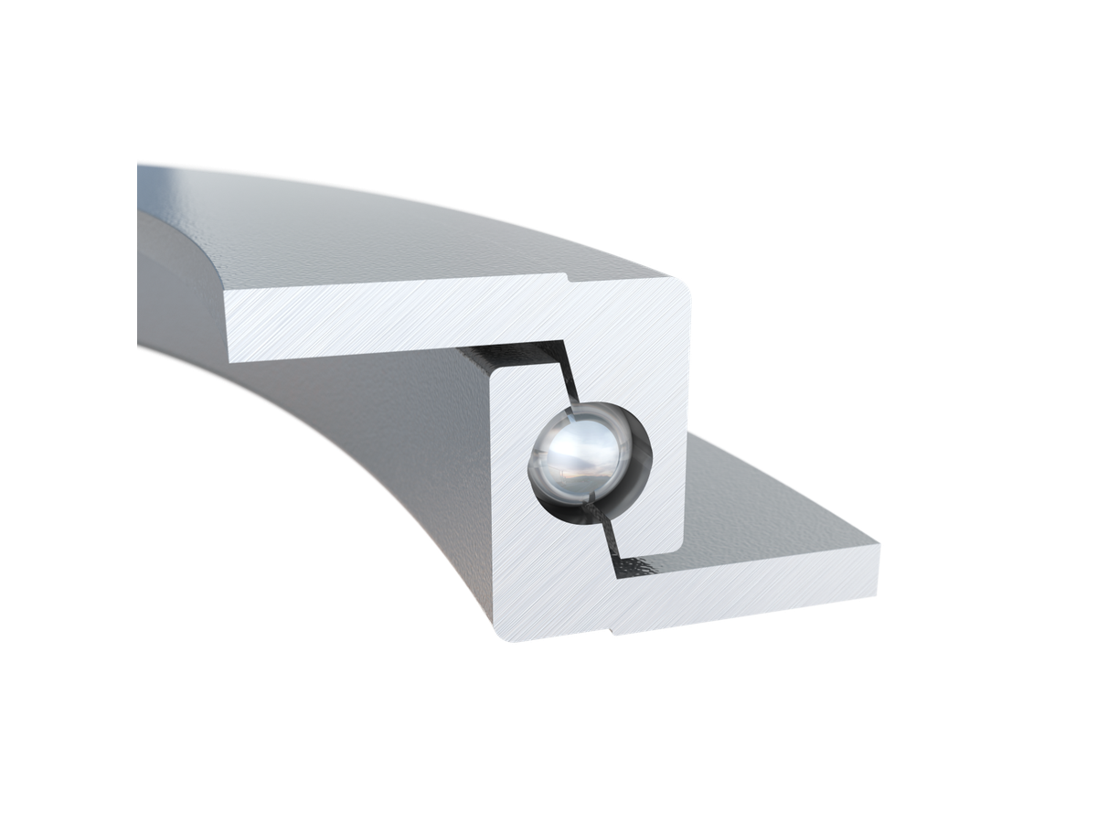 Rond d'avant-train à billes,avec perçage - Zulässige Axiallast 70 kN