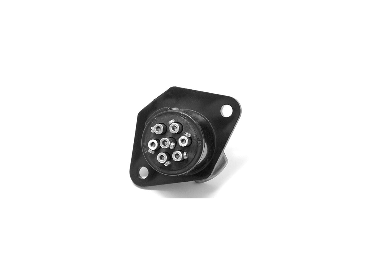 Steckdose 7-polig - Flachsteckanschluss 6,3 mm