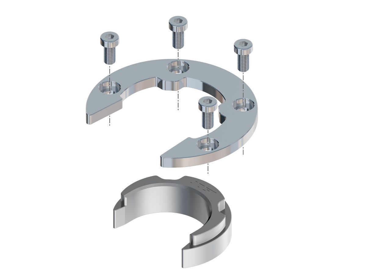 Anneau de fixation avec - Pièce d'usure + vis de fix.