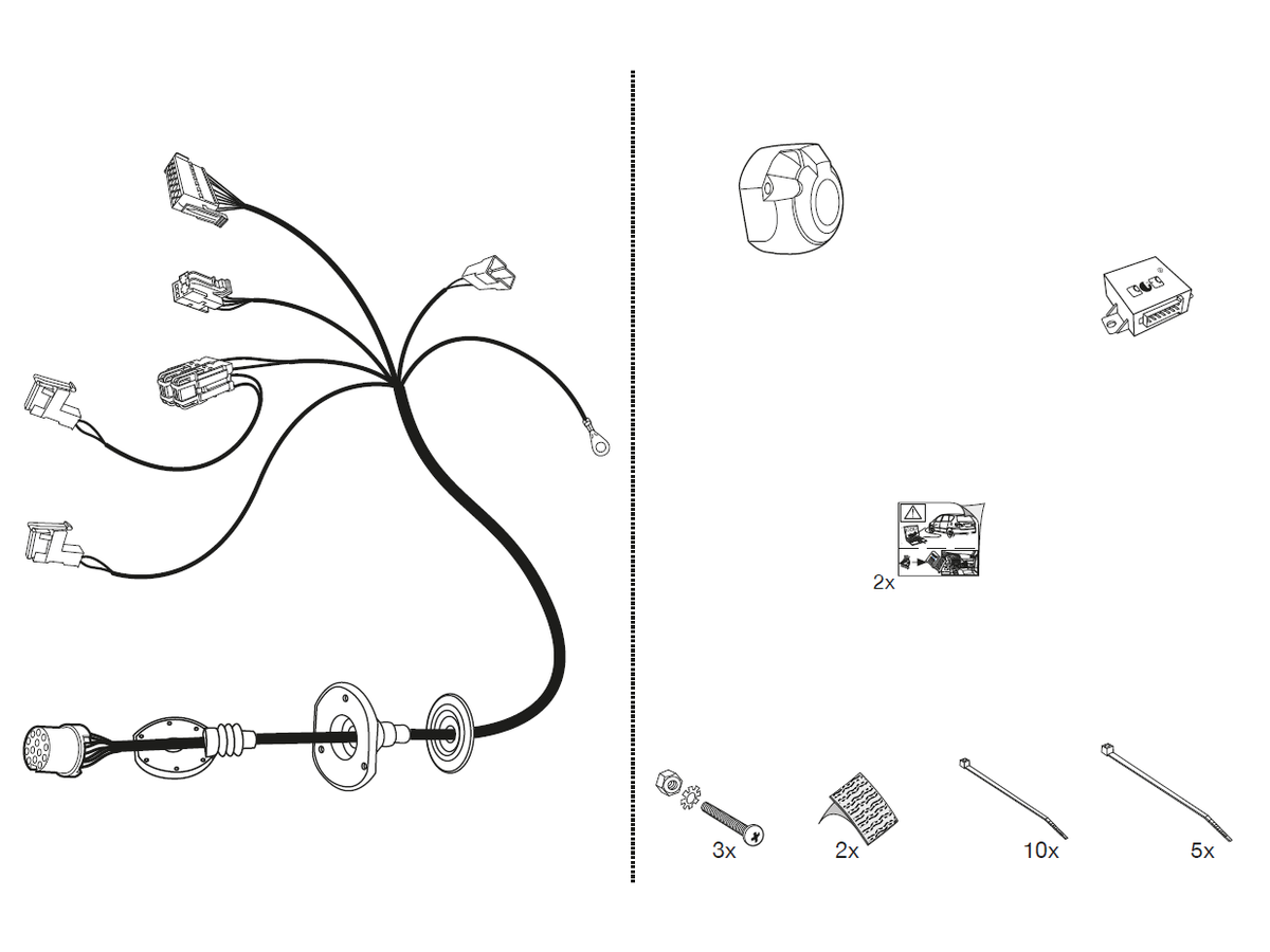 Elektrosatz 13 Pol - Mercedes Benz Klasse C