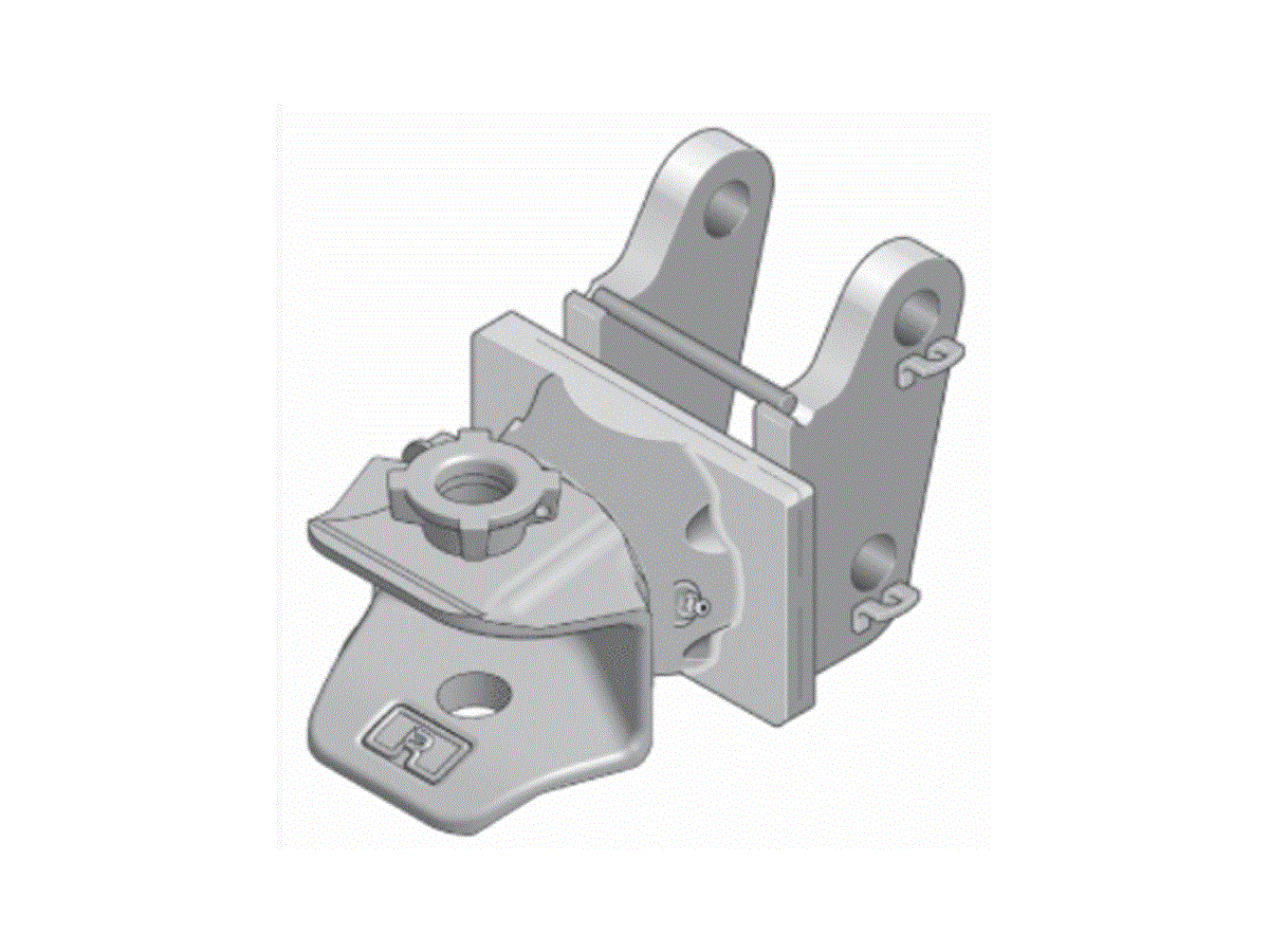 Anhängekupplung mit Steckbolzenlager - D 65,6 kN, S 2,0t, John Deere 6100-6300