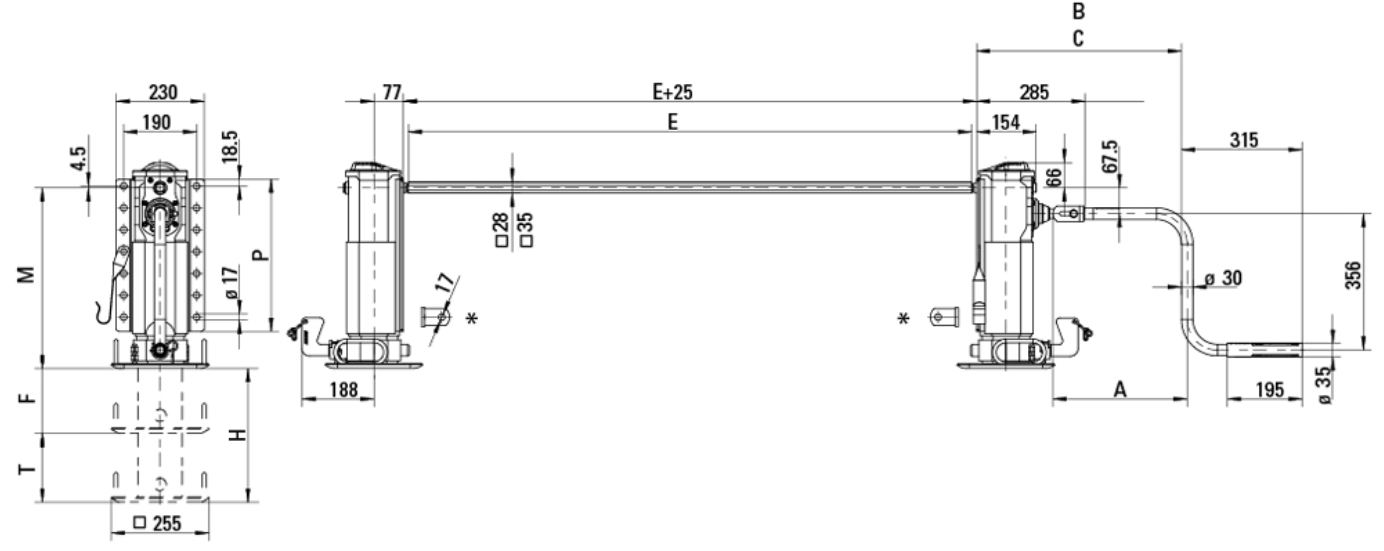 Stützwinde Modul CF, (mit T-Fuss, ohne - Hirschi AG ...